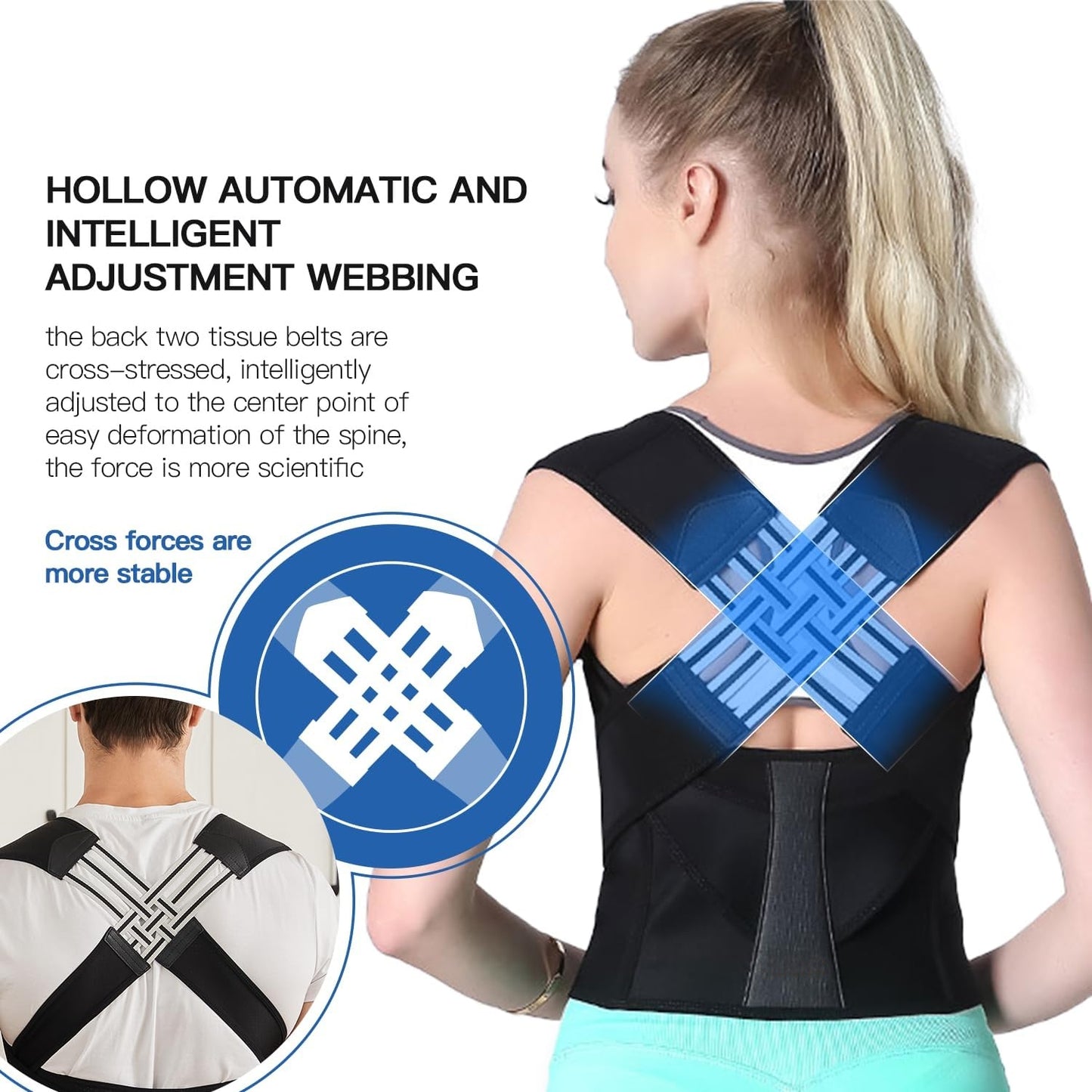PosturaPro™ - Adjustable Back Posture Corrector