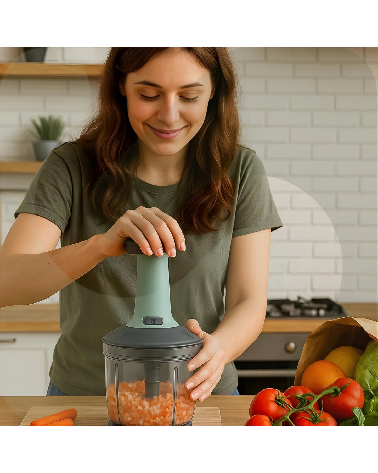 Cutlo™ Manual Hand-Press Vegetable Chopper