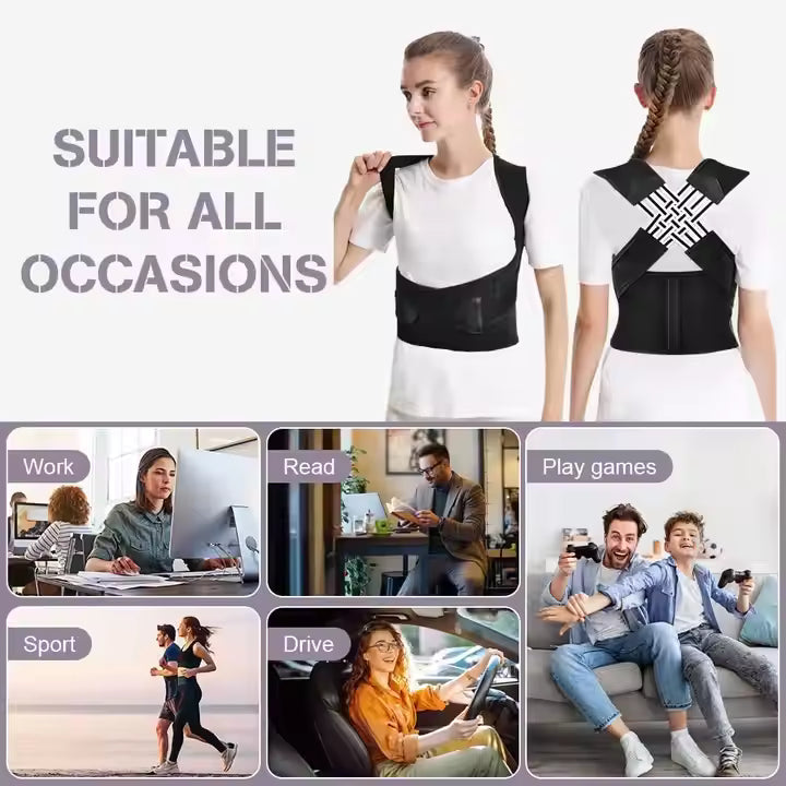PosturaPro™ - Adjustable Back Posture Corrector